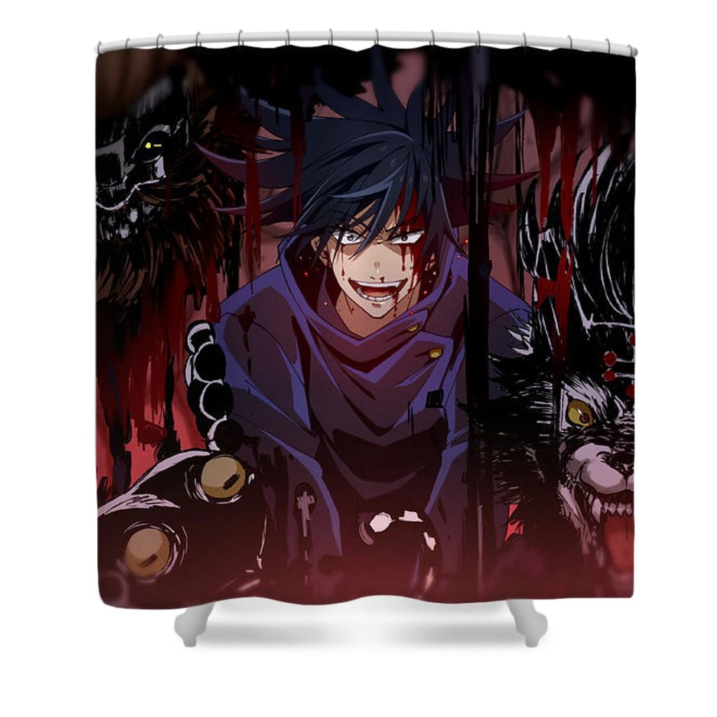 megumi fushiguro domain expansion nerv asca - Anime Shower Curtain Shop