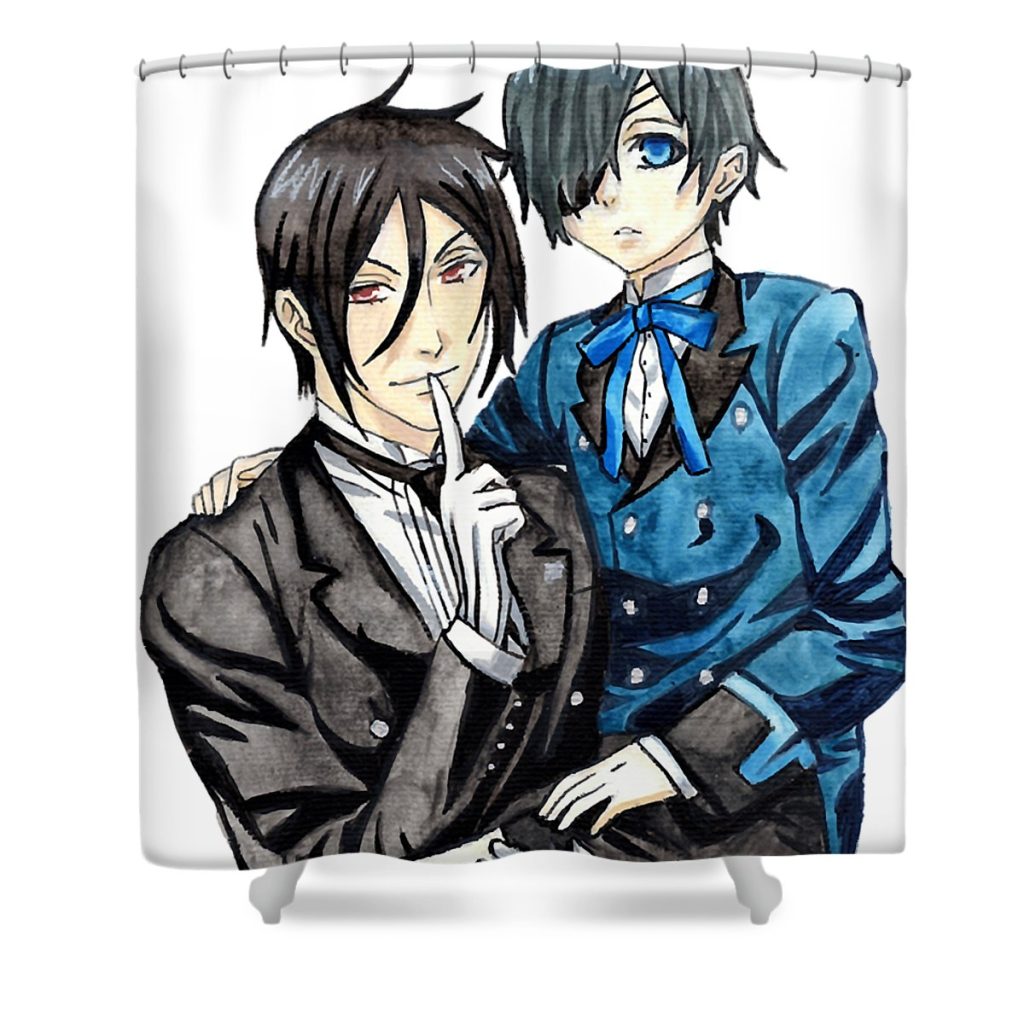 mens womens japanese shinigami folklore funny fans anime chipi transparent - Anime Shower Curtain Shop