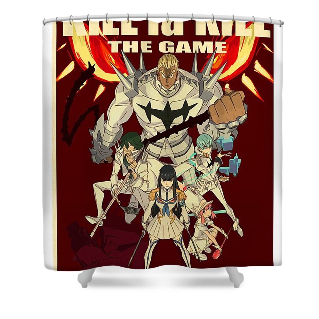 mens womens kill anime la kill manga funny fans anime chipi transparent - Anime Shower Curtain Shop