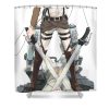 mikasa attack on titan michele kain transparent - Anime Shower Curtain Shop