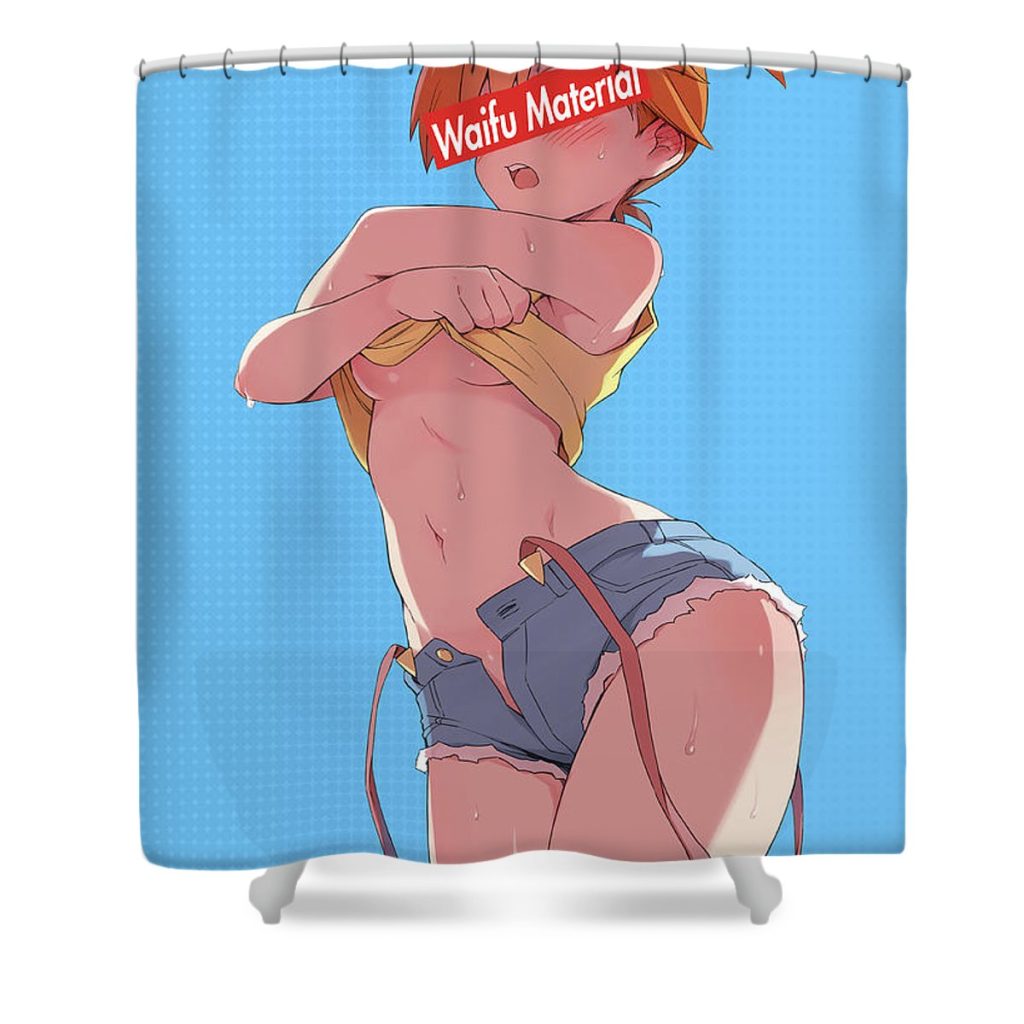 misty pokemon waifu anime manga series fanart hentai ahegao oppai mad lab - Anime Shower Curtain Shop