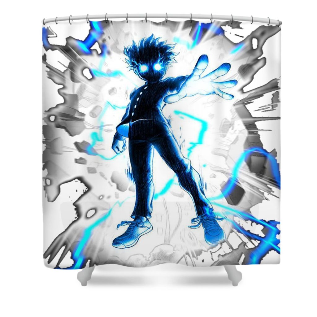 mob psycho 100 rgnightmare transparent - Anime Shower Curtain Shop