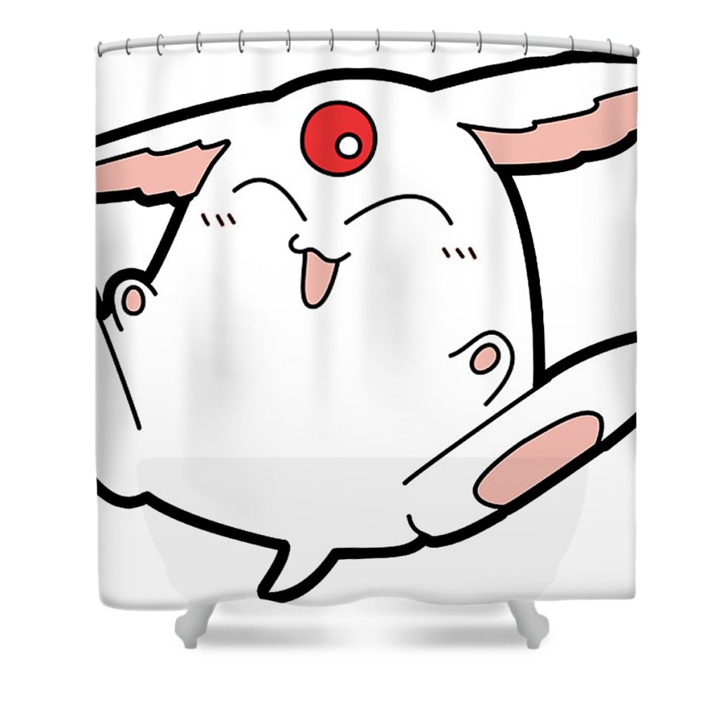 mokona elijah pease transparent - Anime Shower Curtain Shop