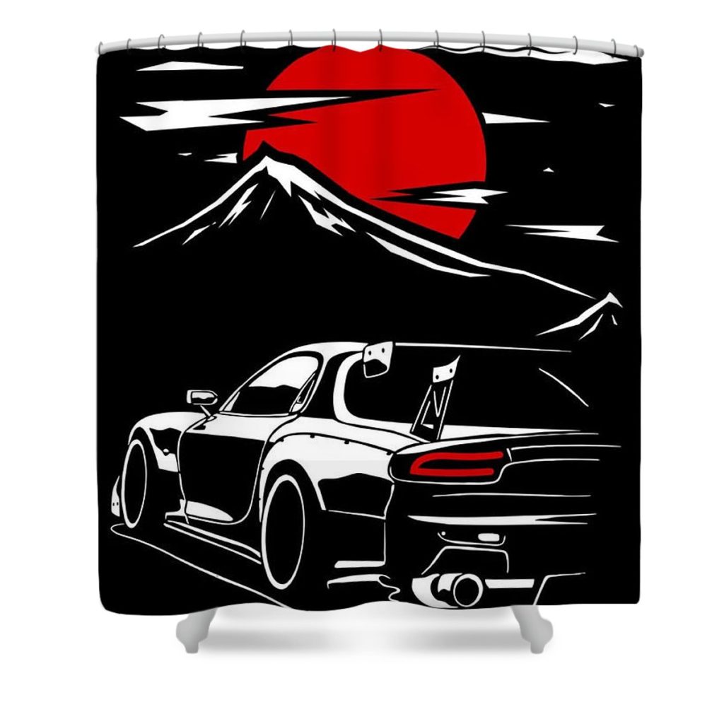 mount moon car chris peth - Anime Shower Curtain Shop