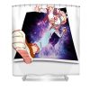 music vintage retro run makoto run distressed jujutsu kaisen unisex douxie grimo transparent - Anime Shower Curtain Shop