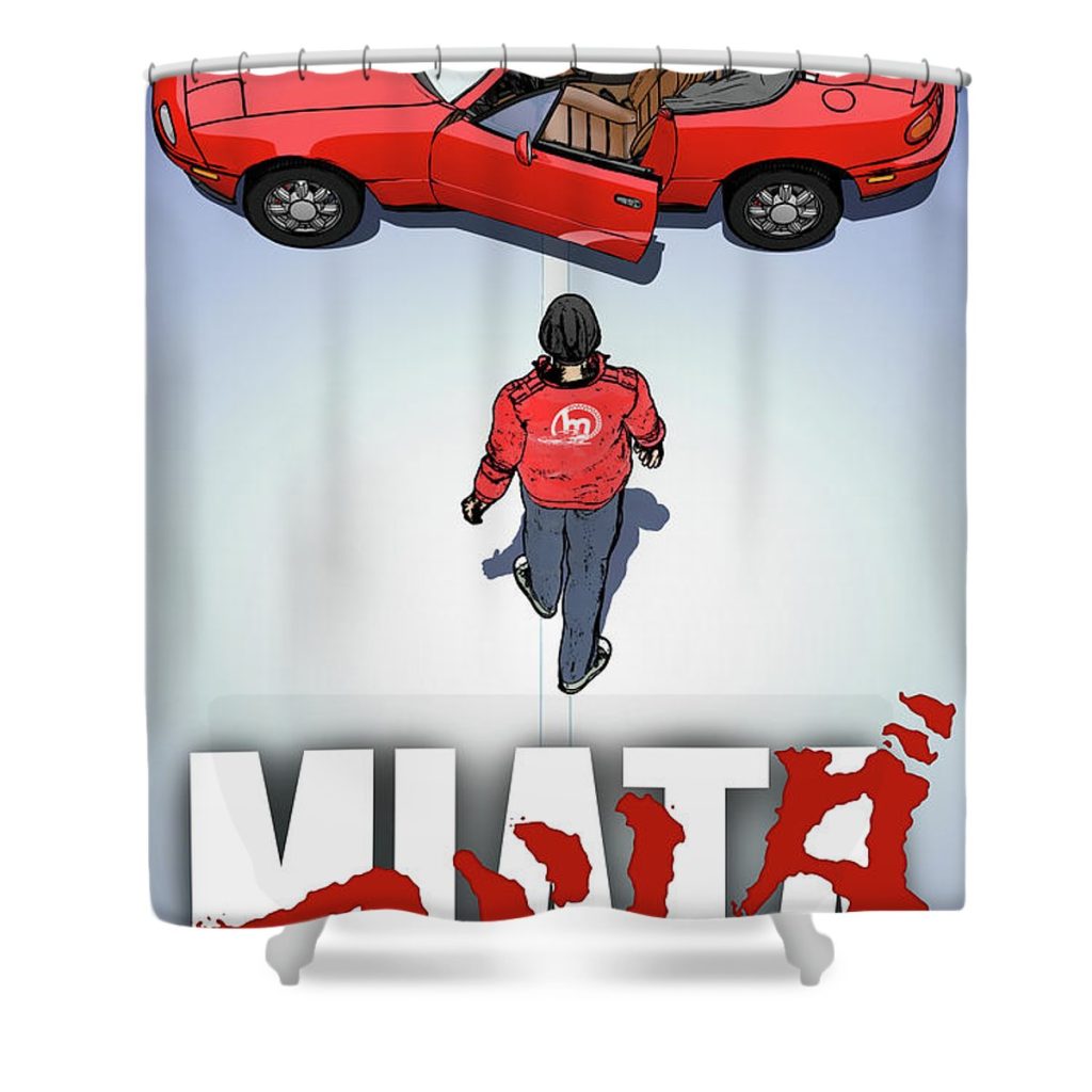 na miata akira tribute christopher smith - Anime Shower Curtain Shop