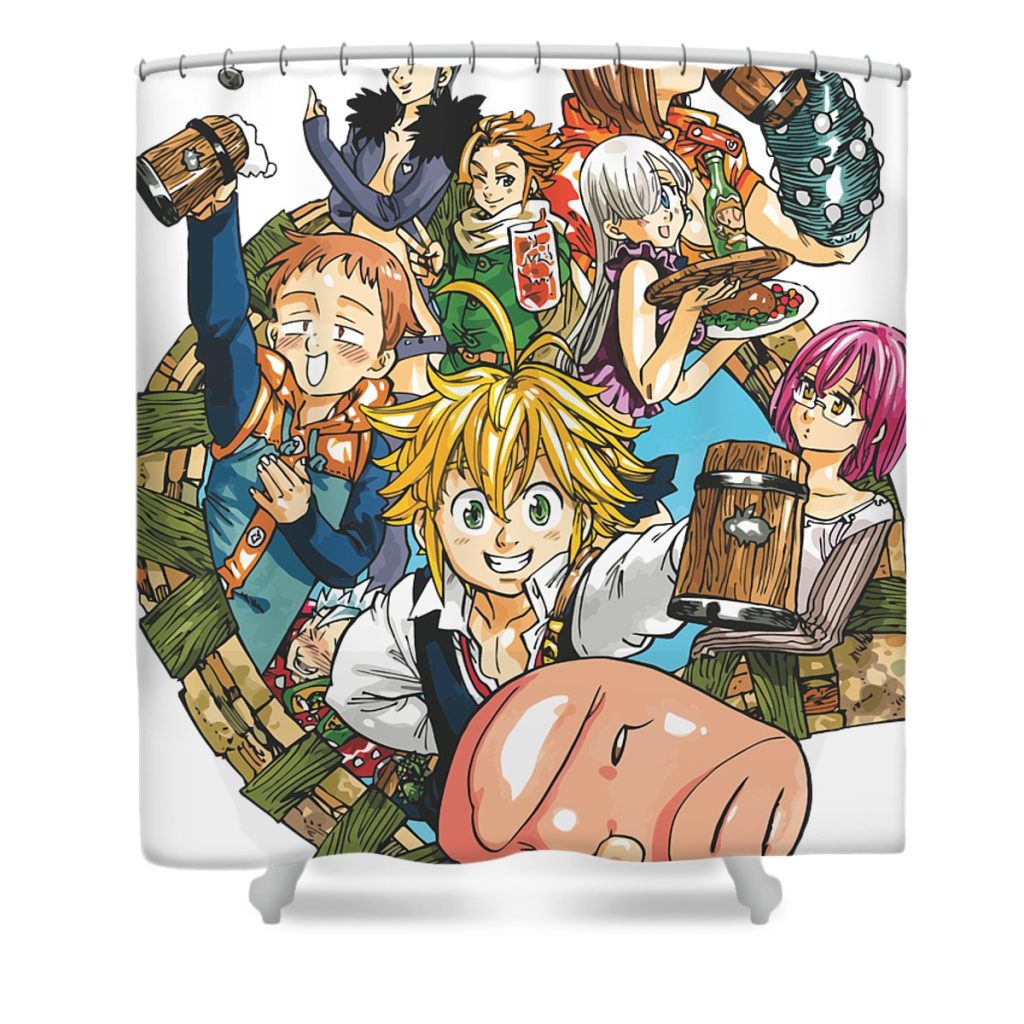 nanatsunotaizai shepherd june transparent - Anime Shower Curtain Shop