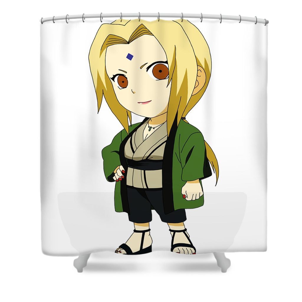 naruto chibi tsunade victoria carroll transparent - Anime Shower Curtain Shop