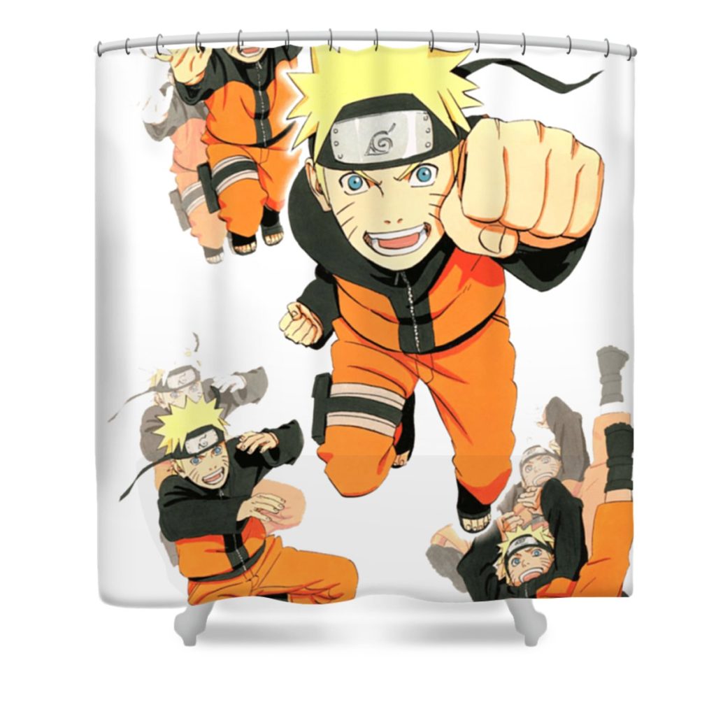 naruto uzumaki mazie ladouceur transparent - Anime Shower Curtain Shop