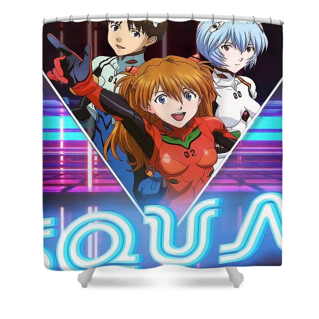 neon genesis evangelion lac lac - Anime Shower Curtain Shop