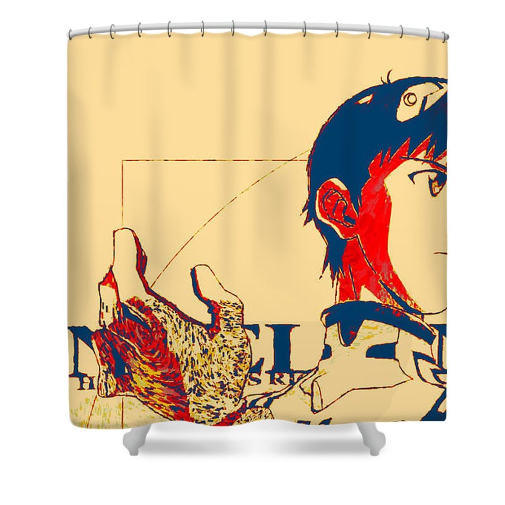 neon genesis evangelion lora battle - Anime Shower Curtain Shop