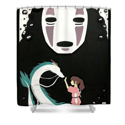 no face dewi kur transparent - Anime Shower Curtain Shop