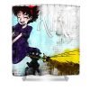 no3432 kikis delivery service colorful movie poster aisha brakus - Anime Shower Curtain Shop