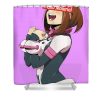 ochaco uraraka uravity mha boku no hero academia waifu anime manga series fanart hentai ahegao oppai mad lab - Anime Shower Curtain Shop