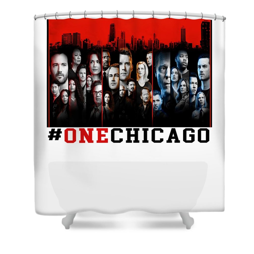 one chicago bleached shirt chicago fire chicago med chicago pd valentine s day danielle rose transparent - Anime Shower Curtain Shop