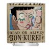 one piece wanted poster bon kurei niklas andersen - Anime Shower Curtain Shop