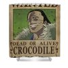 one piece wanted poster crocodile niklas andersen - Anime Shower Curtain Shop