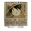 one piece wanted poster luffy niklas andersen - Anime Shower Curtain Shop