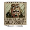 one piece wanted poster usopp niklas andersen - Anime Shower Curtain Shop