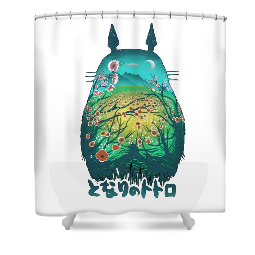 our neighbor totoro deadly eyes transparent - Anime Shower Curtain Shop