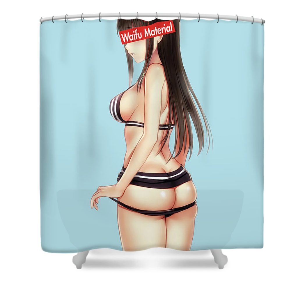 persona 5 tougou hifumi waifu anime manga series fanart hentai ahegao oppai mad lab - Anime Shower Curtain Shop