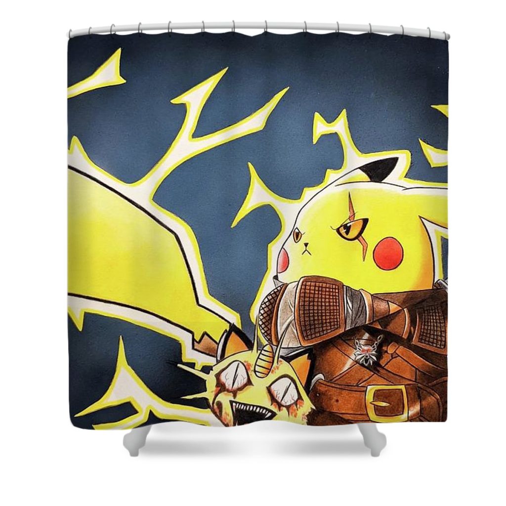 pikachu of rivia jpw artist - Anime Shower Curtain Shop