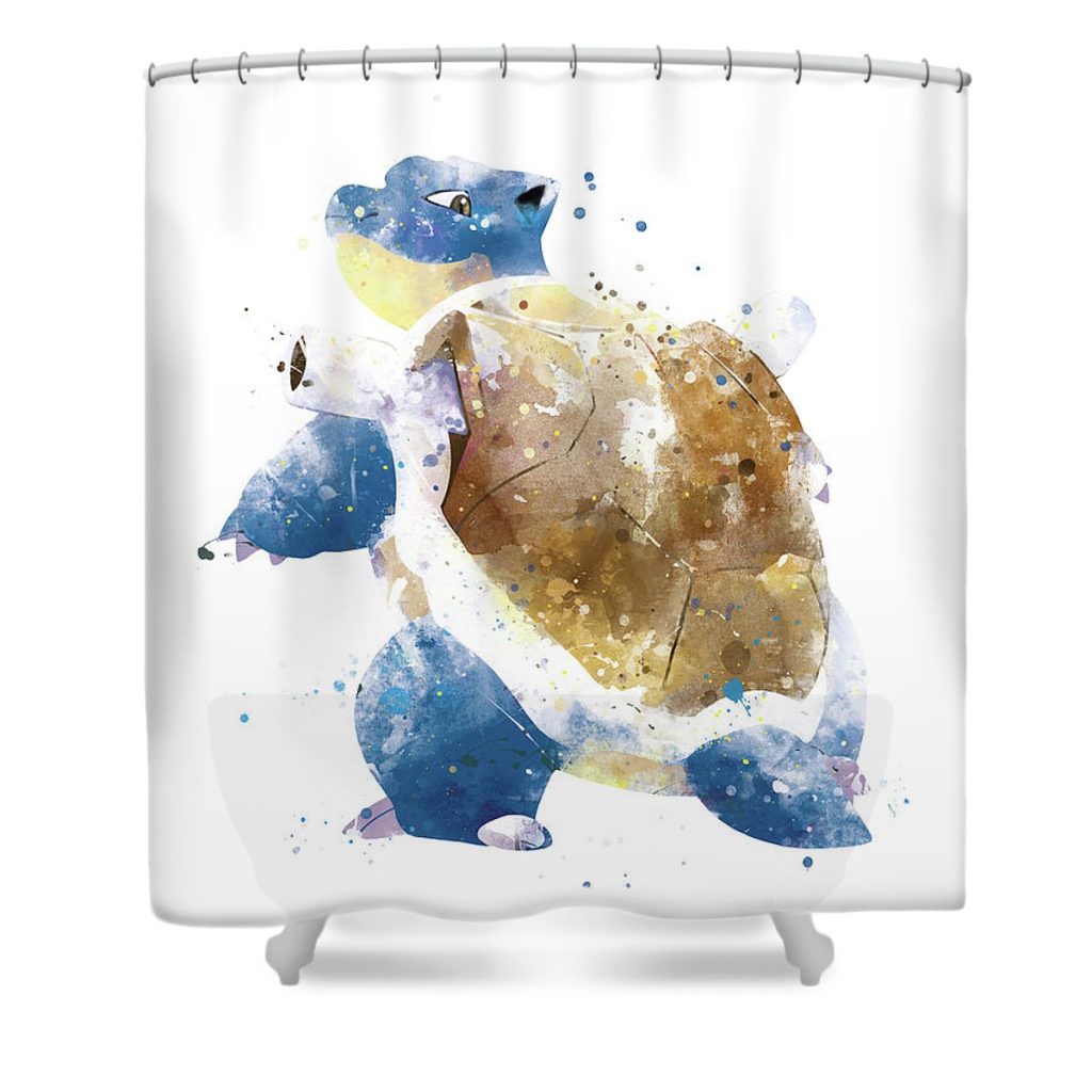 pokemon blastoise monn print - Anime Shower Curtain Shop