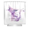 pokemon espeon monn print - Anime Shower Curtain Shop