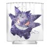 pokemon gengar watercolor mihaela pater transparent - Anime Shower Curtain Shop