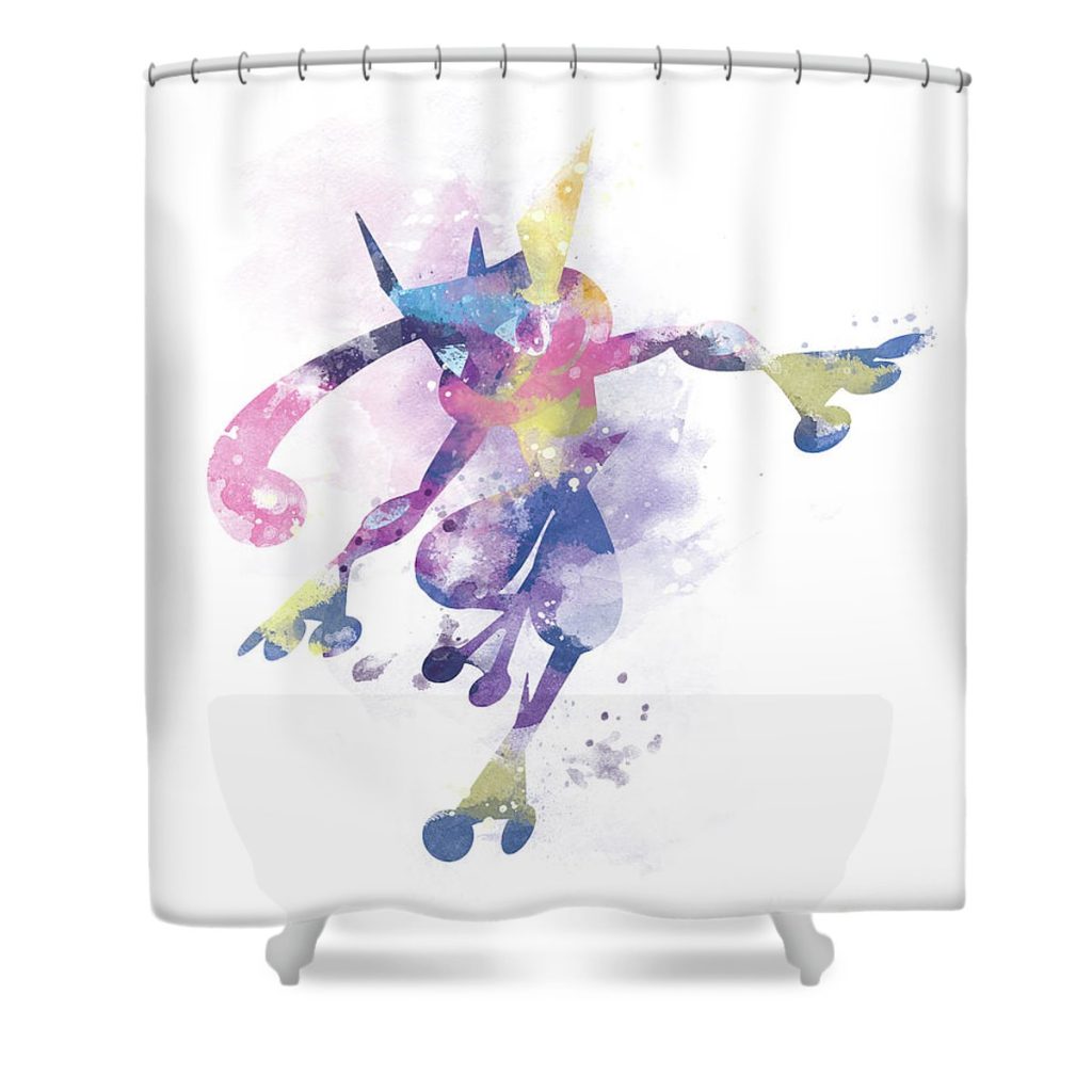 pokemon greninja monn print - Anime Shower Curtain Shop