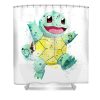 pokemon squirtle watercolor mihaela pater transparent - Anime Shower Curtain Shop