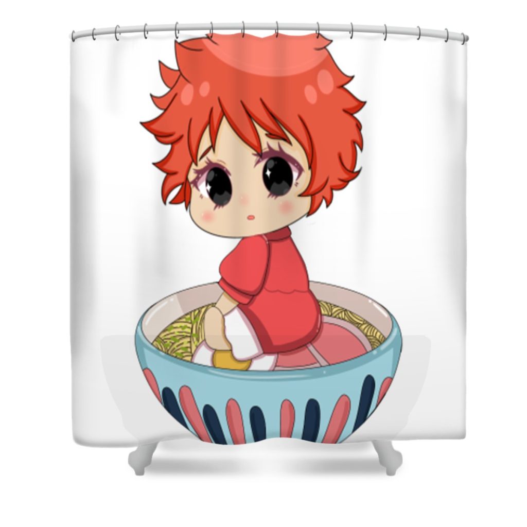 ponyo tinh tran le thanh transparent - Anime Shower Curtain Shop