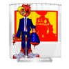 premium bloody shin dororhedoro lotus leafal transparent - Anime Shower Curtain Shop