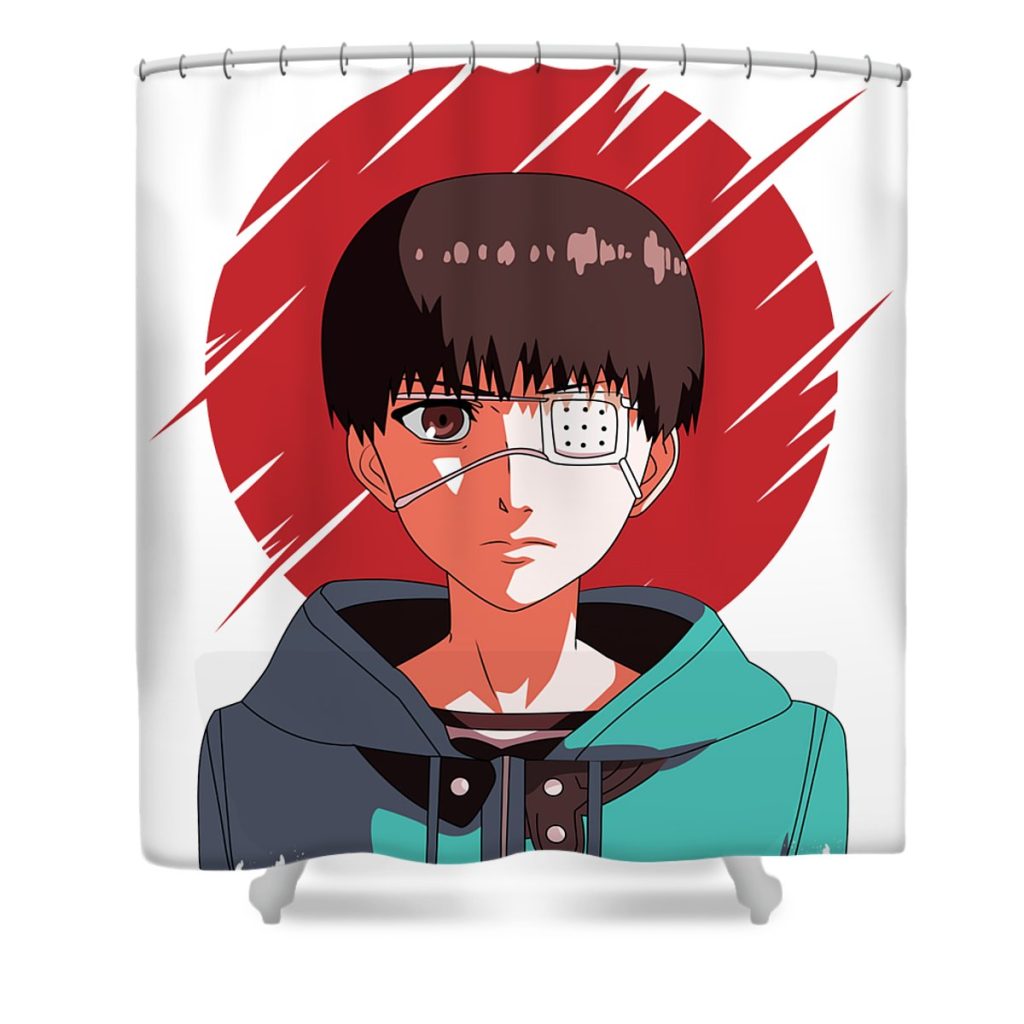 pretty tokyo ghoul kaneki ken retro inny shop transparent - Anime Shower Curtain Shop