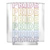 pride rainbow color text simple funny pride rainbow color text simple funny transparent - Anime Shower Curtain Shop