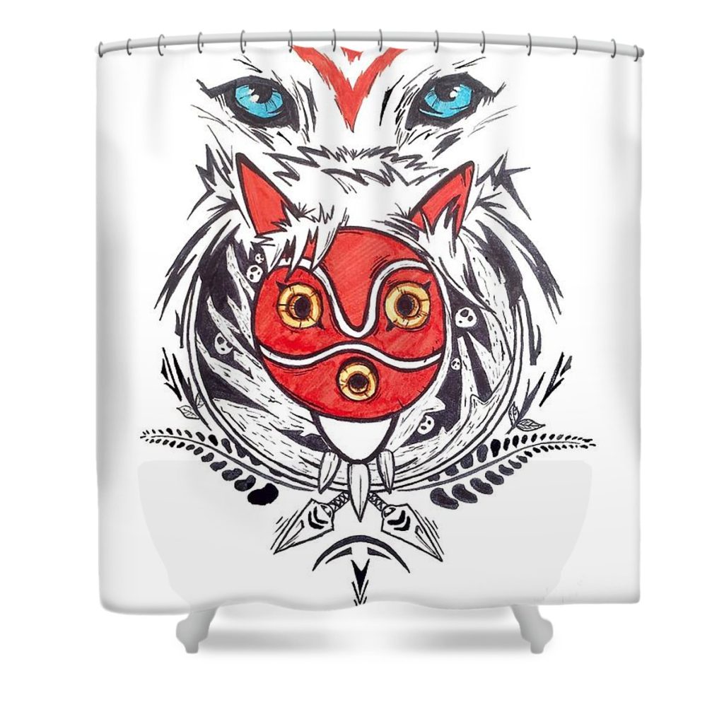 princess mononoke hailey love - Anime Shower Curtain Shop