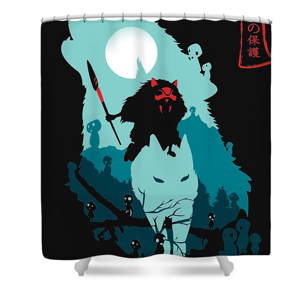 princess mononoke joan a talbert - Anime Shower Curtain Shop