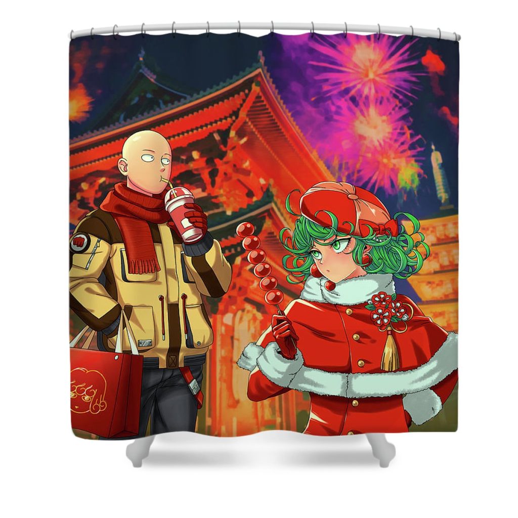 punch teddie stibbs - Anime Shower Curtain Shop