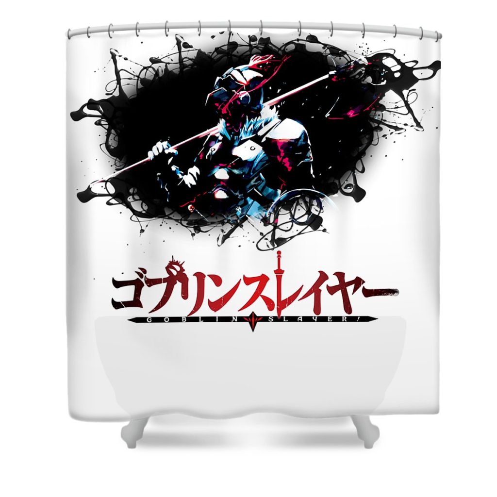 red goblin slayer painted heroes movie for child transparent - Anime Shower Curtain Shop