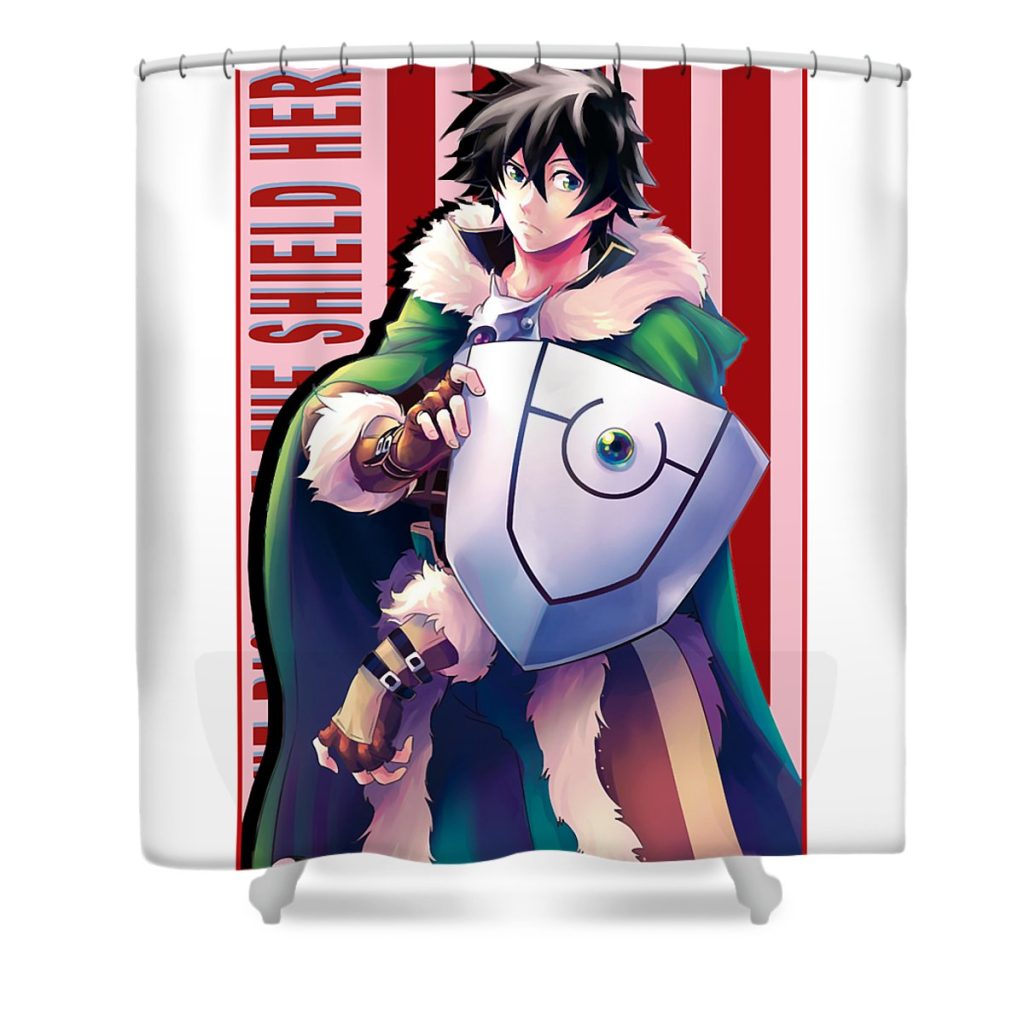 retro the rising of the shield hero naofumi adventure manga series lotus leafal transparent - Anime Shower Curtain Shop