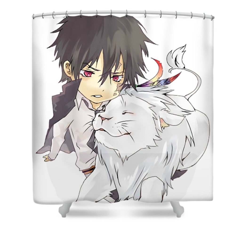 retro vintage anime tv hitman series reborn gift for everyone anime chipi transparent - Anime Shower Curtain Shop