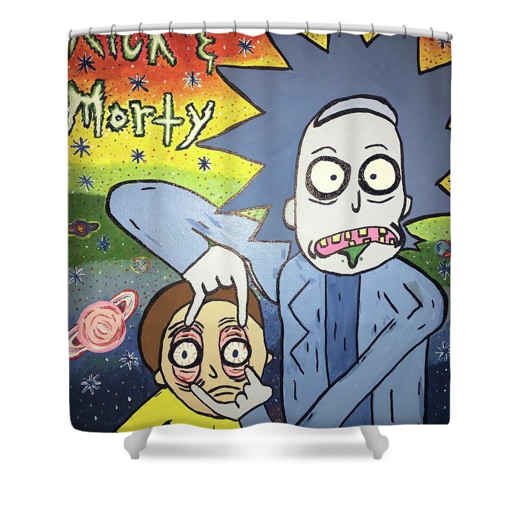 rick and morty bridgit bryant - Anime Shower Curtain Shop