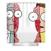 rick and morty duc nguyen - Anime Shower Curtain Shop