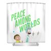 rick and morty peace among worlds portal carter briar transparent - Anime Shower Curtain Shop