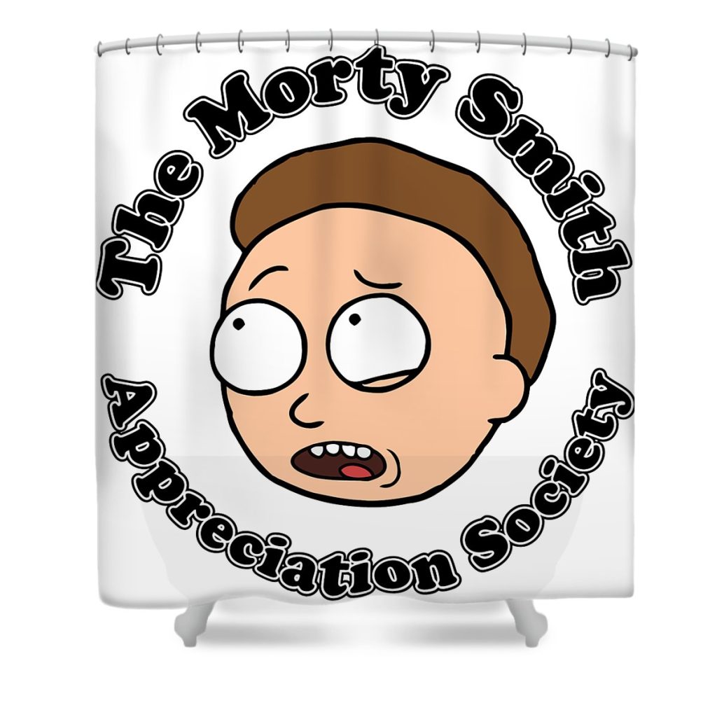 rick and morty the morty smith appreciation society austin f bishop transparent - Anime Shower Curtain Shop