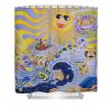 rise and grind design vince plzak - Anime Shower Curtain Shop