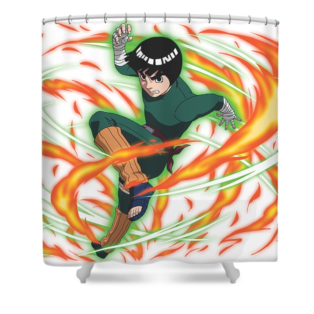 rock lee michael phoenix transparent - Anime Shower Curtain Shop