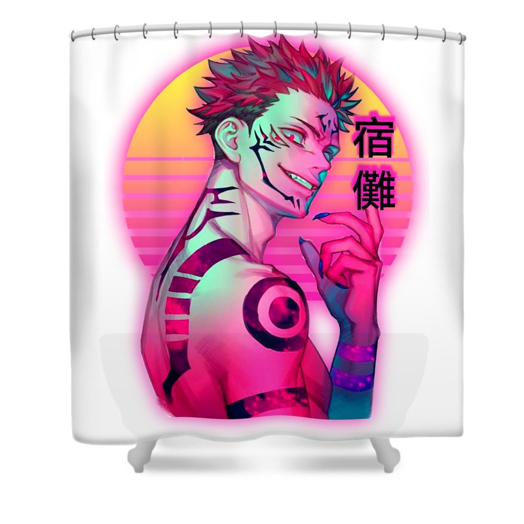 ryome sukuna ratna utari transparent - Anime Shower Curtain Shop