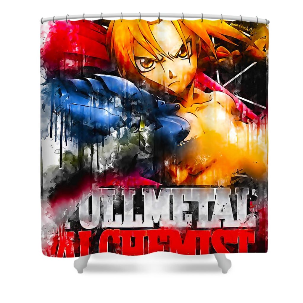 s03205 anime fullmetal alchemist sherman barrows - Anime Shower Curtain Shop