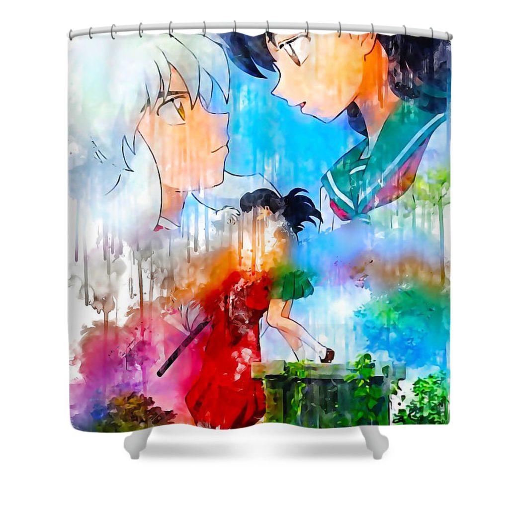 s03214 anime inuyasha sherman barrows - Anime Shower Curtain Shop